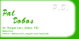 pal dobos business card